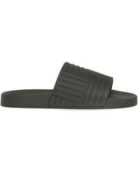Bottega Veneta - Rubber Slide Sandals - Lyst