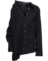 Ann Demeulemeester - Julia Cotton Poplin Drop Shoulder Shirt - Lyst