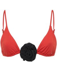 WeWoreWhat - Haut de bikini avec rose cooper - Lyst