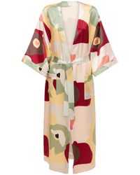 robe dresses and bathrobes Womens Clothing Nightwear and sleepwear Robes Eres Boy Belted Wool And Cashmere-blend Robe in Natural 