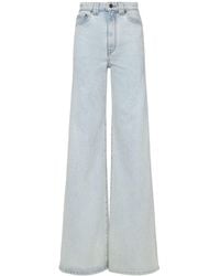 KHAITE - Donna Jeans Svasati Dane A Vita Alta - Lyst