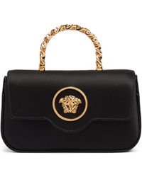 Versace - Mini La Medusa Satin Top Handle Bag - Lyst
