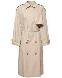 Stella McCartney - Light Cotton Oversize Trench Coat - Lyst