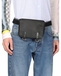 Loewe Gürteltasche Aus Narbleder - Schwarz