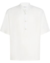 Loro Piana - Camisa de lino con manga corta - Lyst