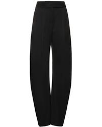 The Attico - Gary Wool Serge High Rise Wide Pants - Lyst