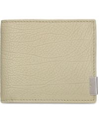 Burberry - Grained Leather Bifold Wallet - Lyst