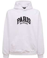 Balenciaga - Sudadera con capucha y logo Paris - Lyst