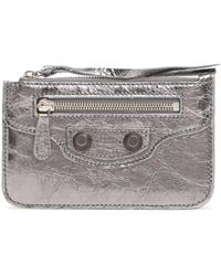 Balenciaga - Le Cagole Long Coin And Card Holder Metallized - Lyst