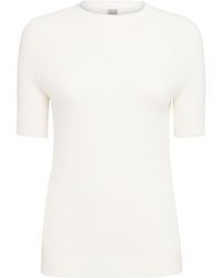 TOTEME - Damen T-Shirt Aus Bio-Baumwolljersey - Lyst