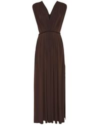 ワンピース Max Mara WALTER LONG DRESS IN STRETCH JERSEY Max Mara Women Walter Long Dress In Stretch Jersey In Black