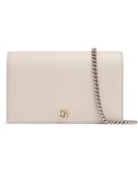 Gucci - Gg Marmont レザーチェーンウォレット - Lyst