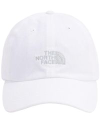 The North Face Baseballkappe Aus Baumwollcanvas - Weiß