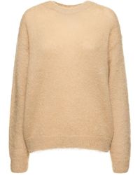 AURALEE - Brushed Super Kid Mohair Knit Sweater - Lyst