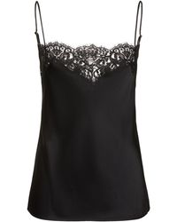 Stella McCartney - Iconic Satin & Lace Camisole Top - Lyst