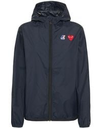 COMME DES GARÇONS PLAY - K-way Cdg Play ナイロンジップジャケット - Lyst