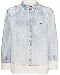 DIESEL - D-simply-over-s Cotton Shirt - Lyst