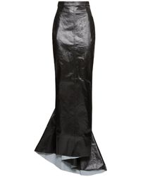 Rick Owens - Dirt Pillar コーティング加工ストレッチデニムスカート - Lyst