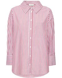 Anine Bing - Mika Striped Cotton Poplin Shirt - Lyst