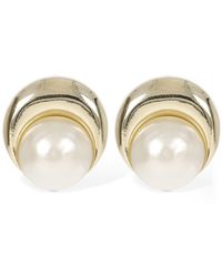 Marine Serre - Imitation Pearl Moon Earrings - Lyst