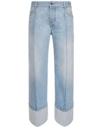Bottega Veneta - Curved Shape Light Bleached Denim Jeans - Lyst