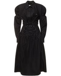 Vivienne Westwood - Vestido camisero midi de algodón - Lyst