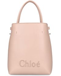 Chloé - Chloé Sense Leather Top Handle Bag - Lyst