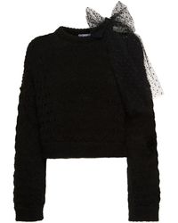 RED Valentino - Acrylic Blend Knit Sweater - Lyst