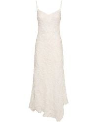 Ermanno Scervino - Ramie Embroidered Long Dress - Lyst