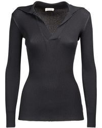 Saint Laurent - Knitted Sweater - Lyst