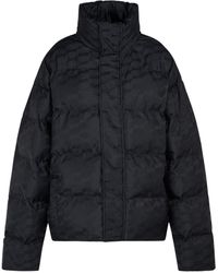 Balenciaga - Monogram Jacquard Nylon Puffer Jacket - Lyst