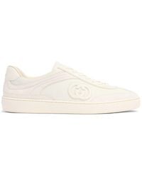 Gucci - G74 gg Suede & Fabric Sneakers - Lyst