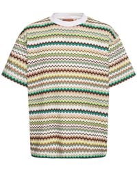 Missoni - T-shirt en jersey de coton à zig zag - Lyst
