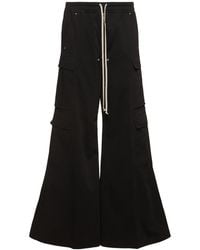 Rick Owens - Relaxed Fit Shorts With Elasticated Drawstring And Cargo Pockets - Lyst