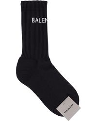 Uomo Balenciaga Calze Bb Tennis Bianco | Calze · AssVerdeCollina