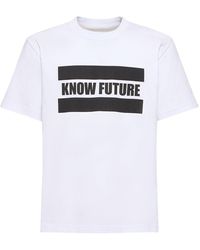 Sacai - Bedrucktes T-shirt "know Future" - Lyst