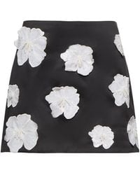 ROTATE BIRGER CHRISTENSEN - Skirt With Floral Motif Appliqués, - Lyst