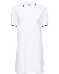 Brunello Cucinelli - Cotton Jersey Polo Mini Dress - Lyst