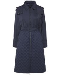 Weekend by Maxmara - Olga Quilted Lighweight Coat Size: 14, Col: Navy 10 - Lyst