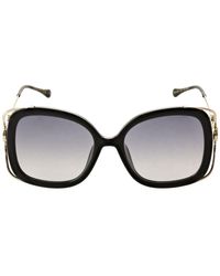 Gucci - Horsebit Squared Metal Sunglasses - Lyst