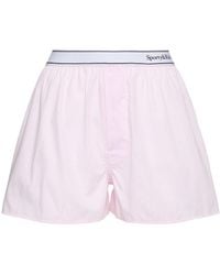 Sporty & Rich - Serif Logo Boxer Shorts - Lyst