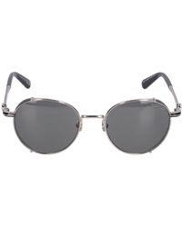 Moncler - Round Metal Sunglasses - Lyst
