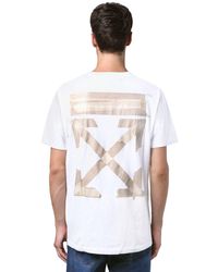 Off-White c/o Virgil Abloh Camiseta De Jersey Con Logo - Blanco