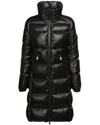 Moncler Doudoune En Nylon Laqué "Moyadons" - Noir