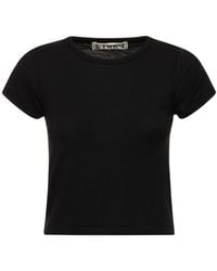 ÉTERNE - Short Sleeve Stretch Cotton T-Shirt - Lyst