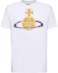 Vivienne Westwood - Logo Print Cotton Jersey T-Shirt - Lyst