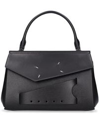Maison Margiela - Small Snatched Leather Top Handle Bag - Lyst