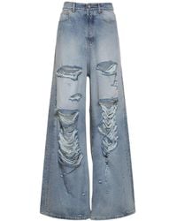 Vetements - Jeans Aus Baumwolldenim Im Destroyed-look - Lyst