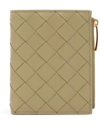 Bottega Veneta - Intrecciato Small Bi-fold Leather Wallet - Lyst