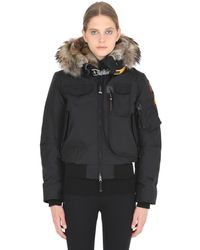 Parajumpers Veste Bomber Avec Fourrure "Gobi" - Noir